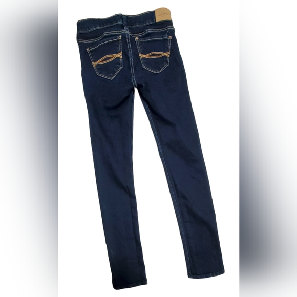 Abercrombie & Fitch Jeans Girls Youth 12 Straight Mid Rise Dark Wash Stretch - Picture 7 of 7